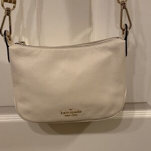 Kate Spade Cream Crossbody Bag with Gold Accents